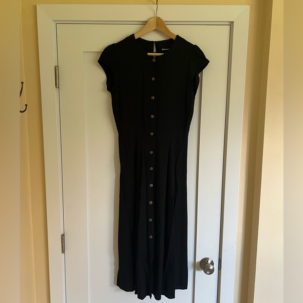Black REFORMATION dress, size 6